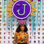Colorful art installation inside Jamnola