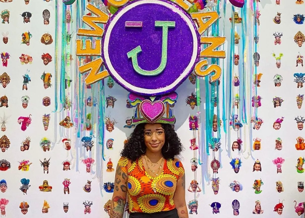 Colorful art installation inside Jamnola