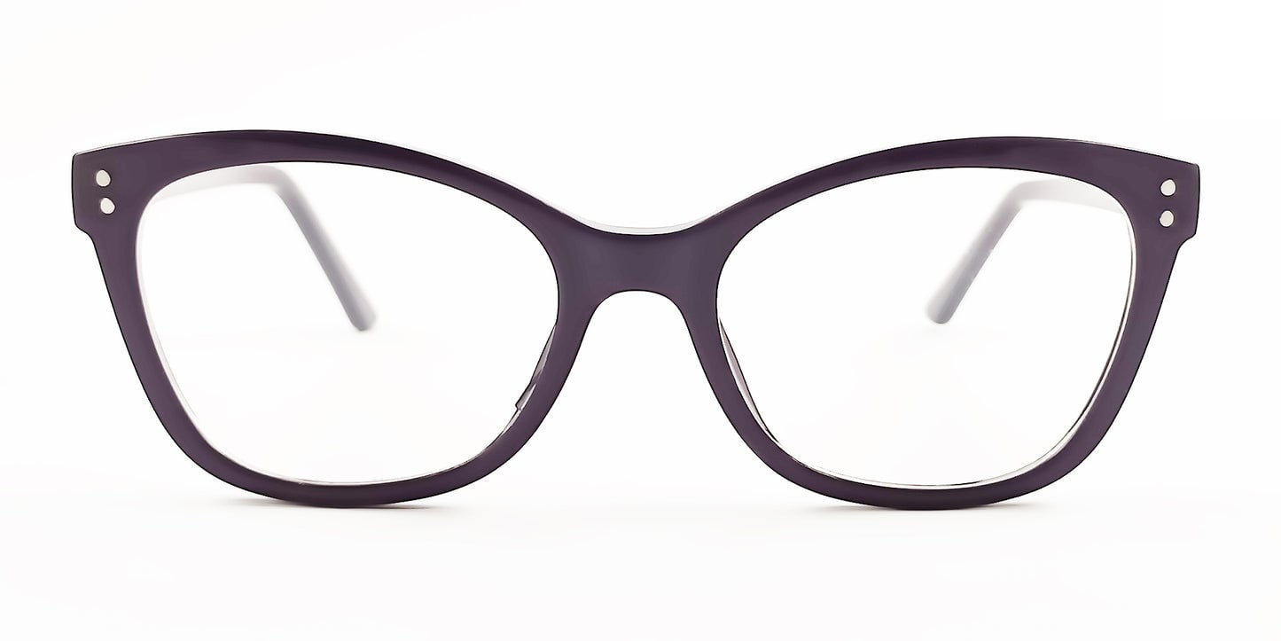 Lentes Masvision con filtro de luz azul, montura negra tipo gato
