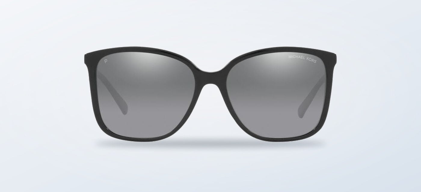 Lentes de sol Michael Kors MK2169 negros sobre fondo claro