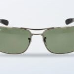 Lentes solares Ray-Ban RB3522P grises de frente
