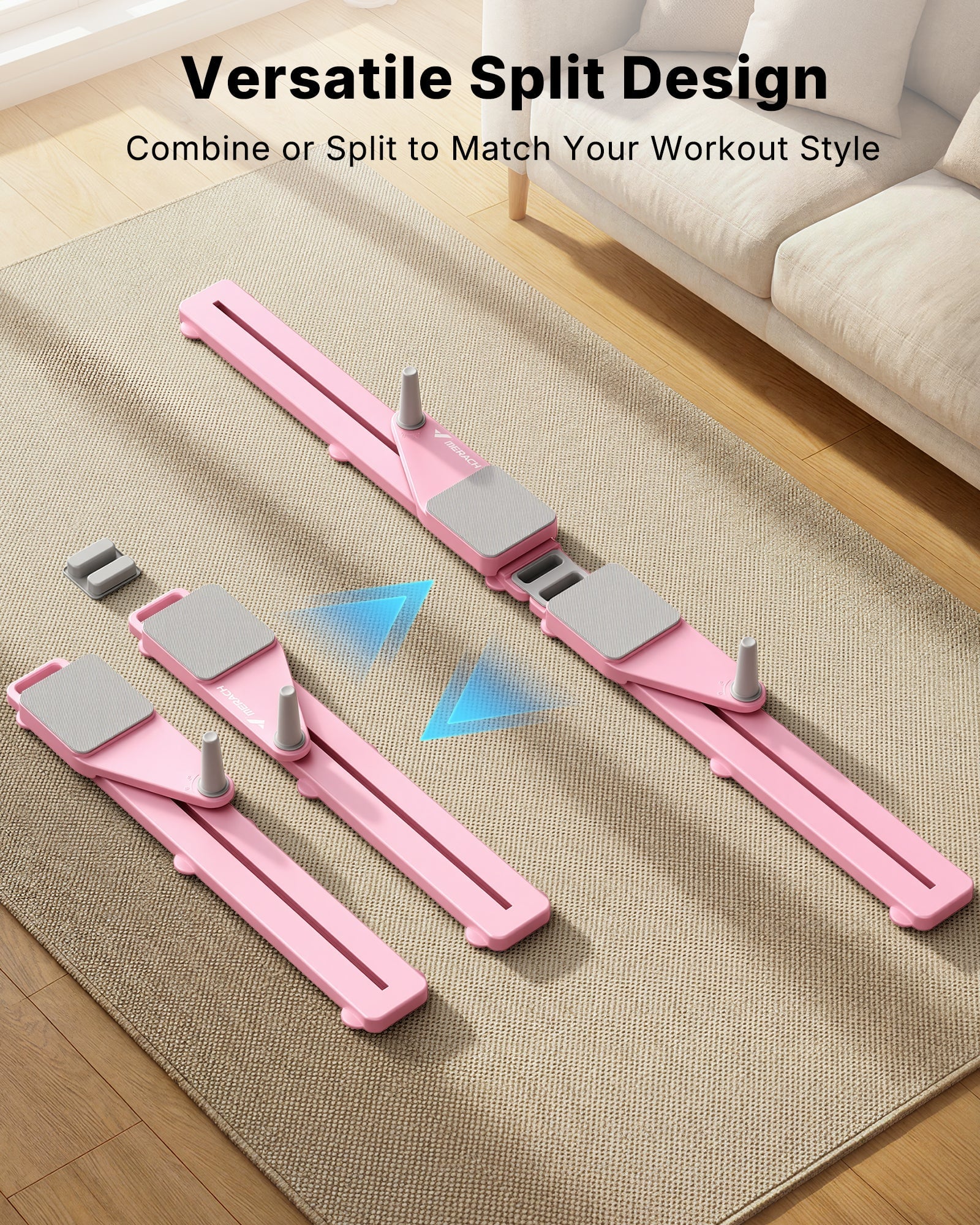 Merach foldable Pilates board with exercise accessories