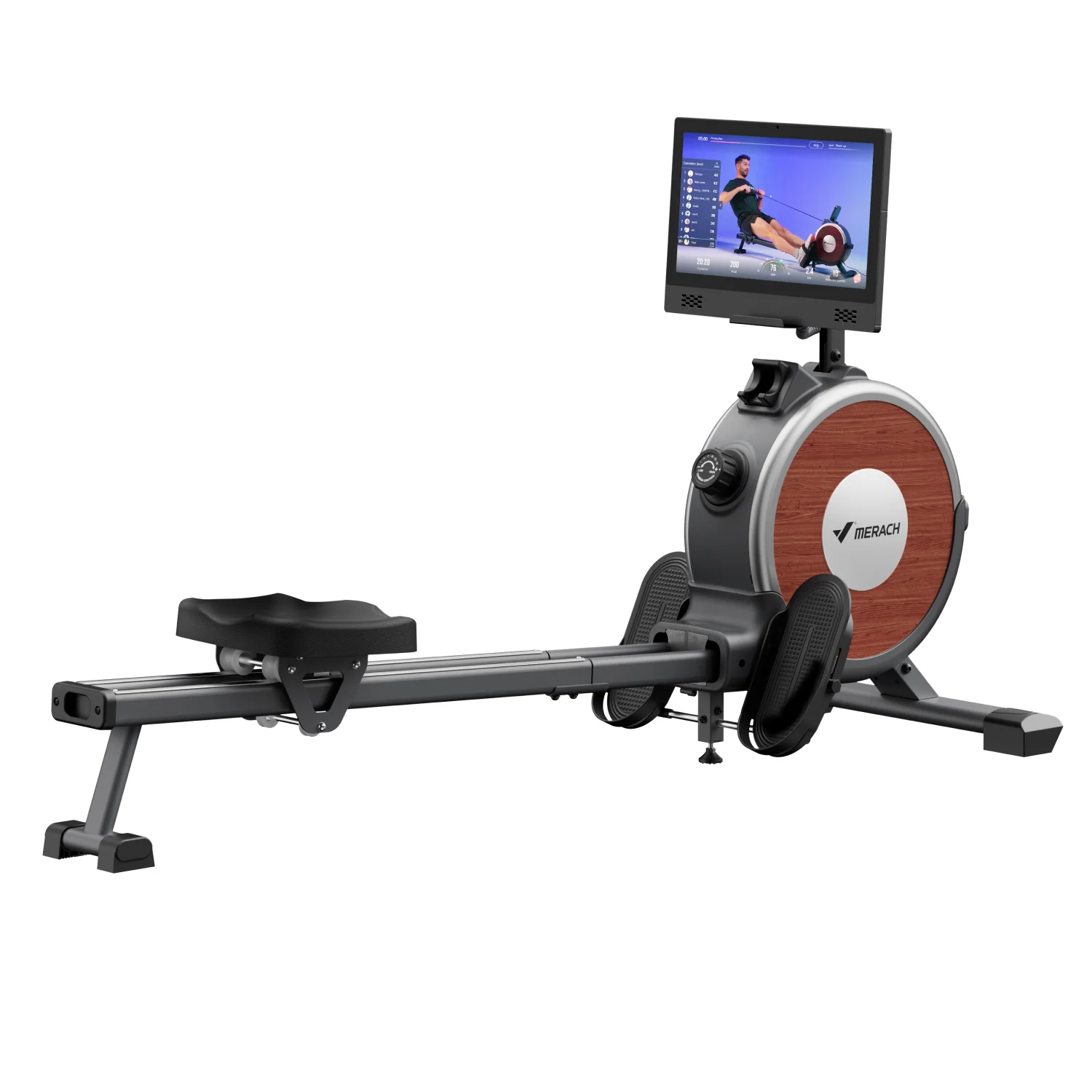 Merach Q1S Pro magnetic rowing machine with display