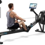 Merach NovaRow air rowing machine shown from the side