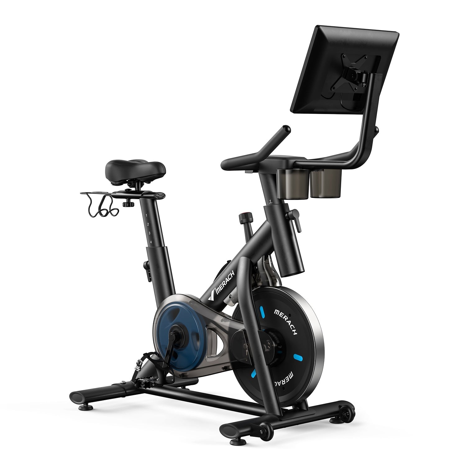 Merach S26B3 black indoor exercise bike