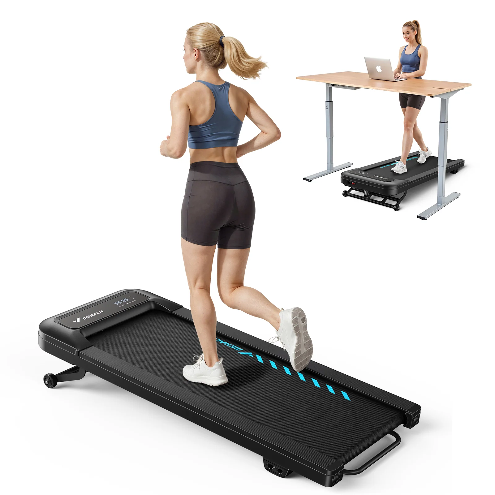Merach T14 walking pad in a home setting
