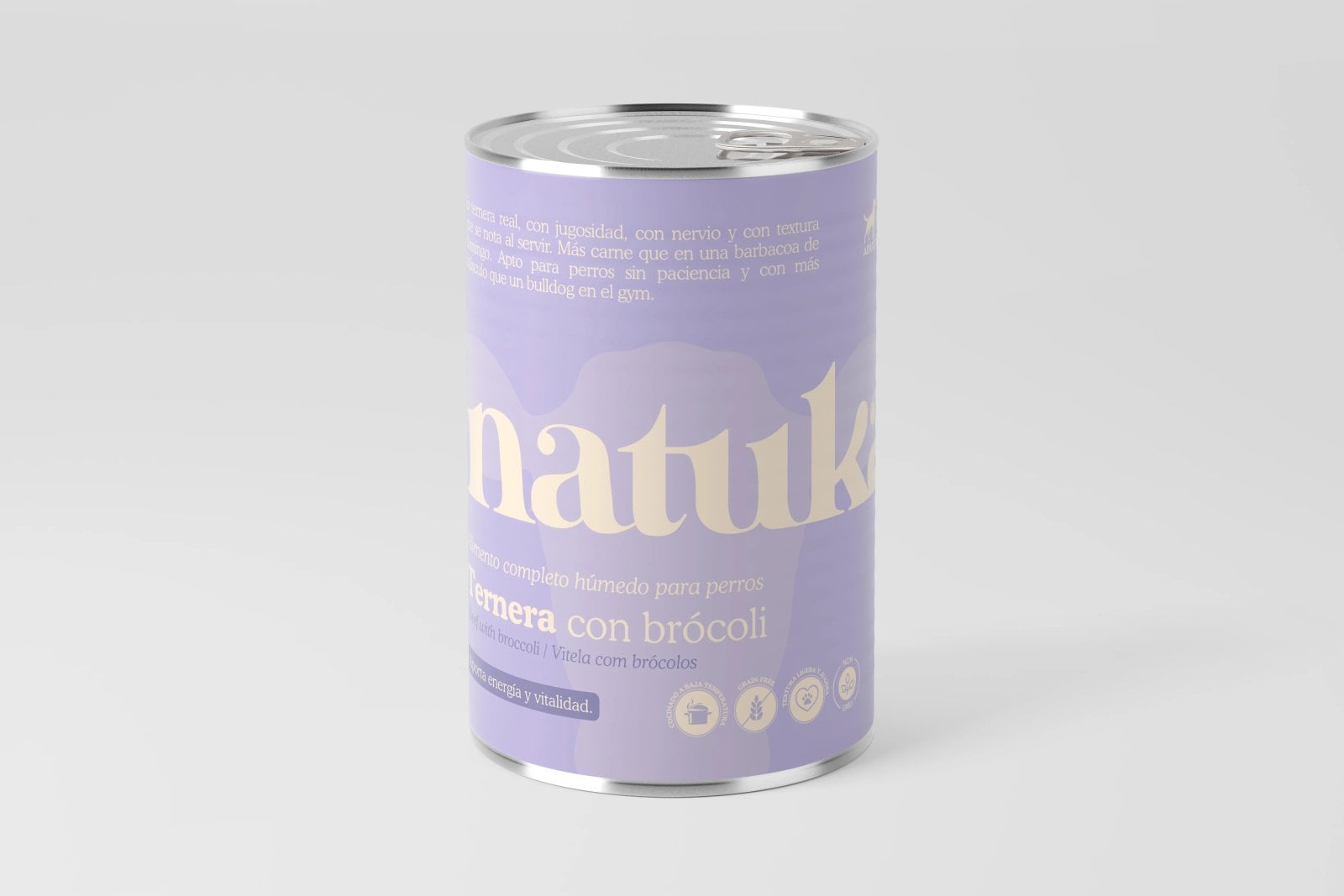 Lata de ternera completa de Natuka para perros