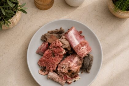 Menú BARF de cordero y pavo en trozos de Natuka