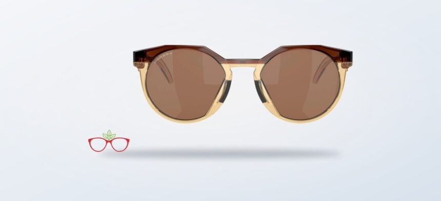 Lentes de sol Oakley OO9242 Kylian Mbappé HSTN en tono Havana, vista frontal