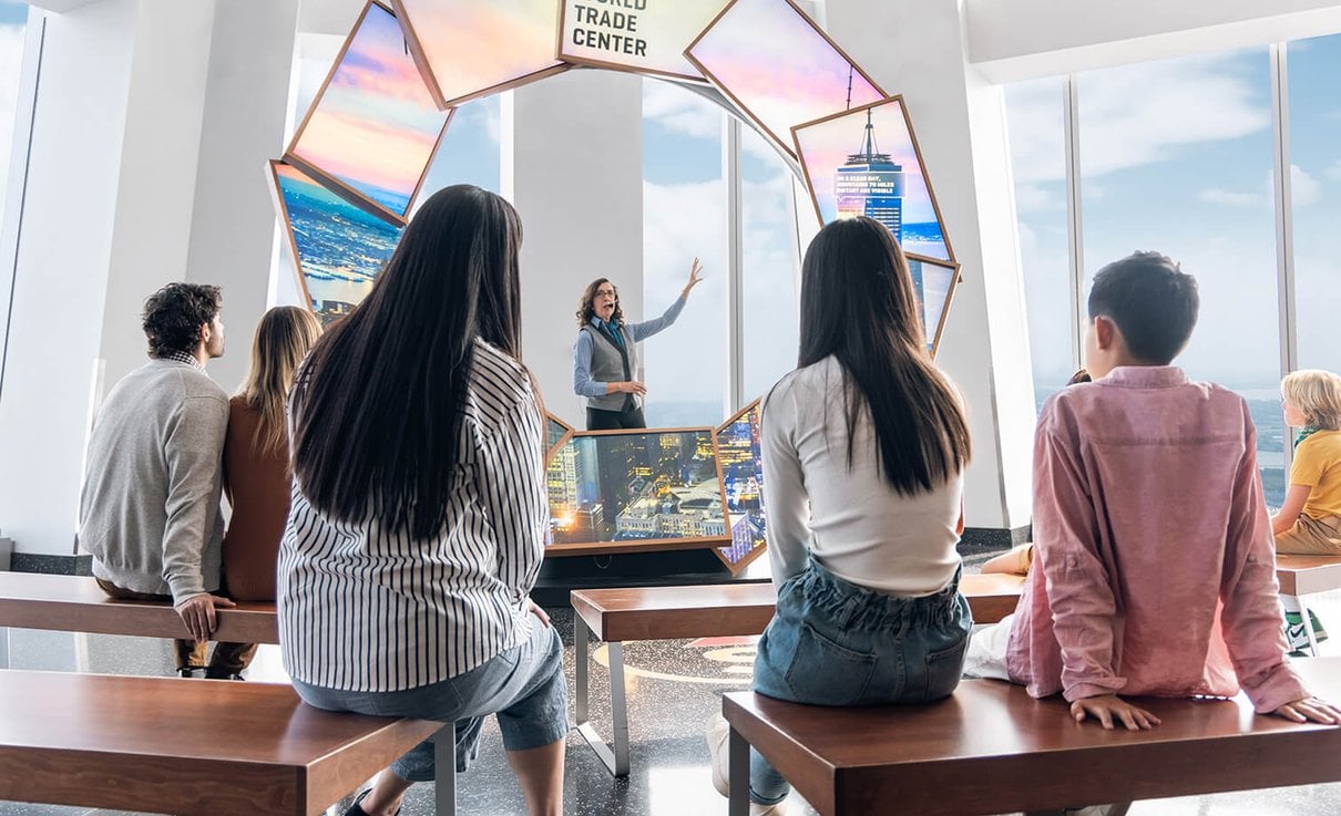 A group exploring One World Observatory together