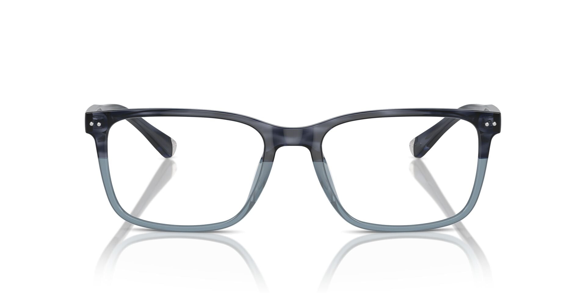 Armazón oftálmico rectangular azul Brooks Brothers BB2064U