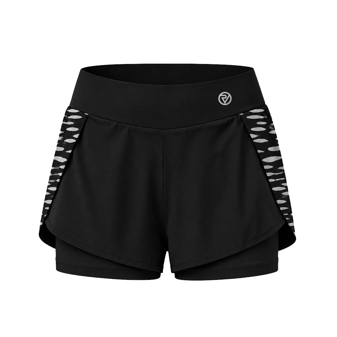 Reflective women’s butterfly running shorts