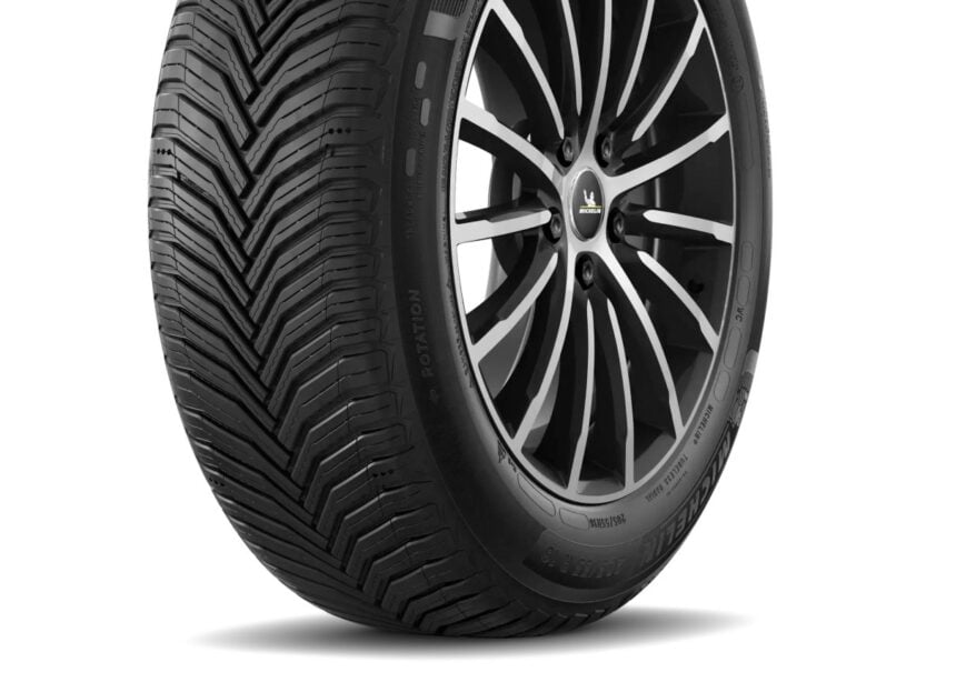 Michelin CrossClimate 2 tyre shown in a clean product photograph