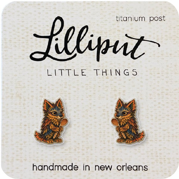 Rouxgarou character earrings