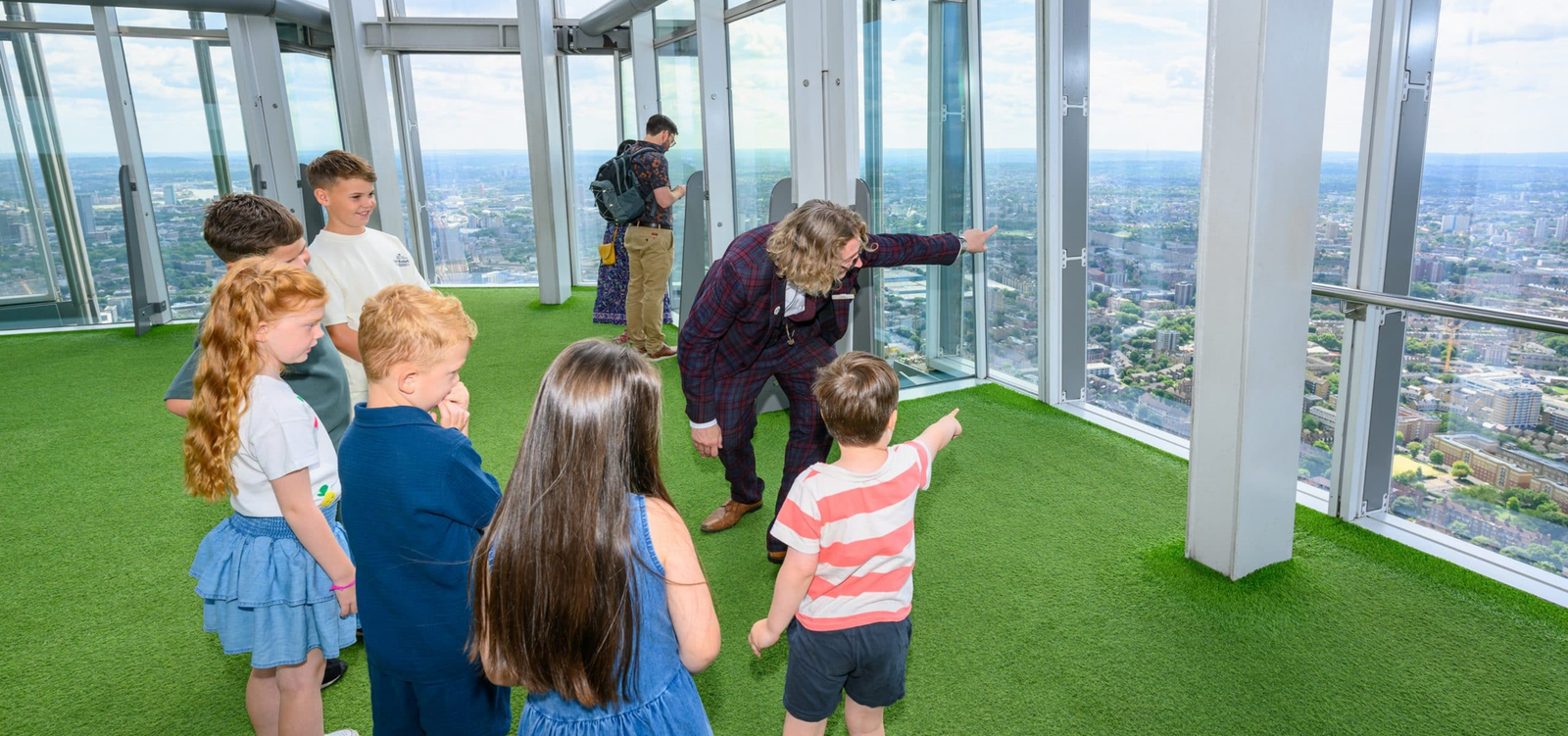 Children enjoying a visit to The View from The Shard