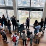 Group taking in the London skyline from The View from The Shard