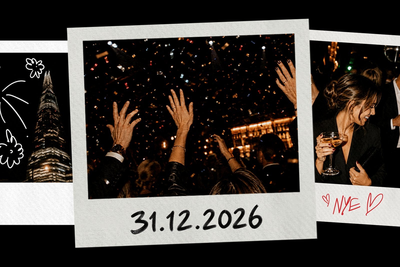 New Year celebration scene at The View from The Shard