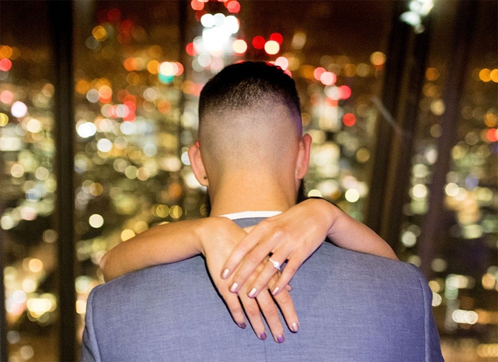 Proposal setup at The View from The Shard