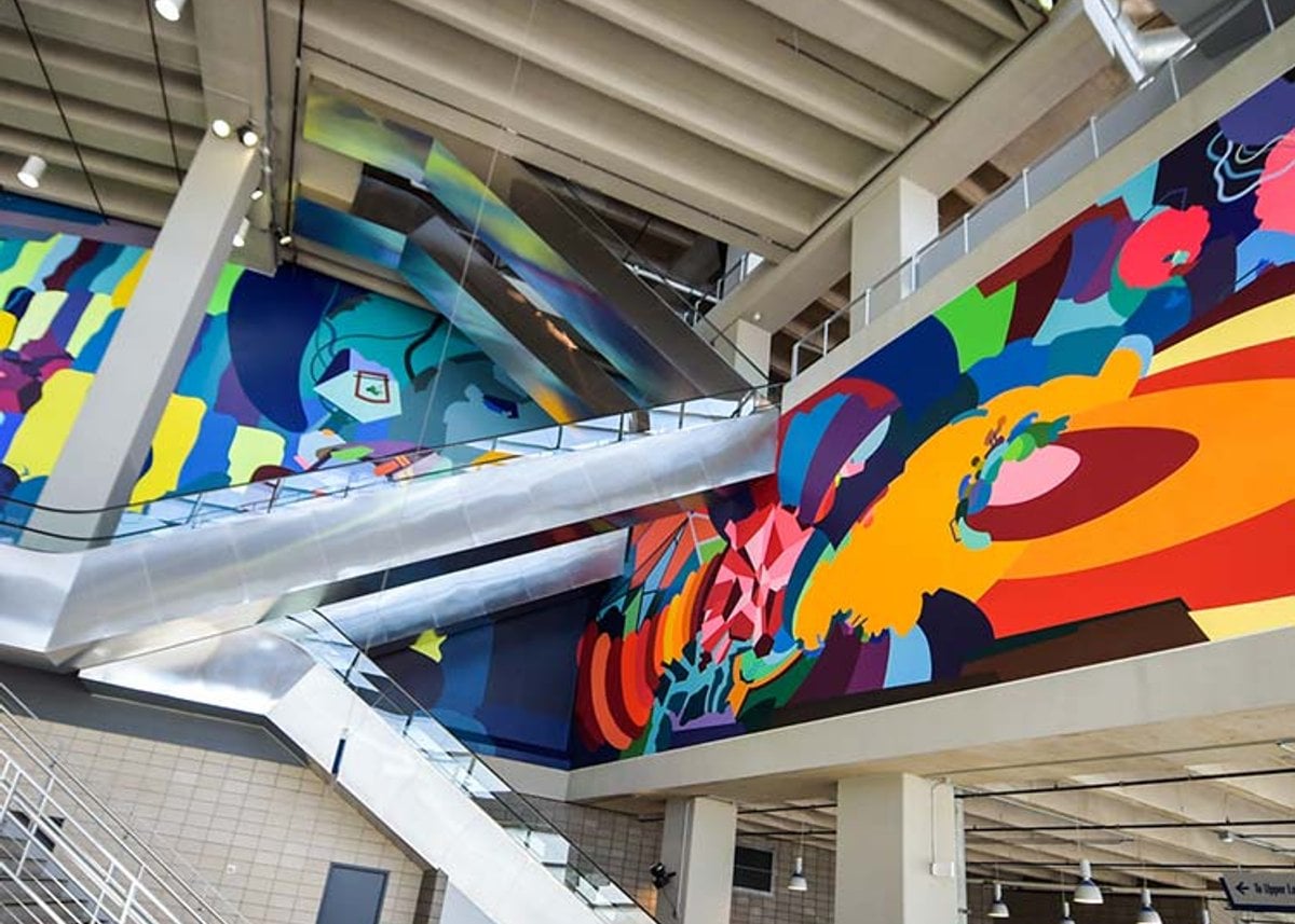 Artwork inside AT&T Stadium