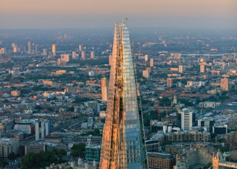 The Shard skyline exterior