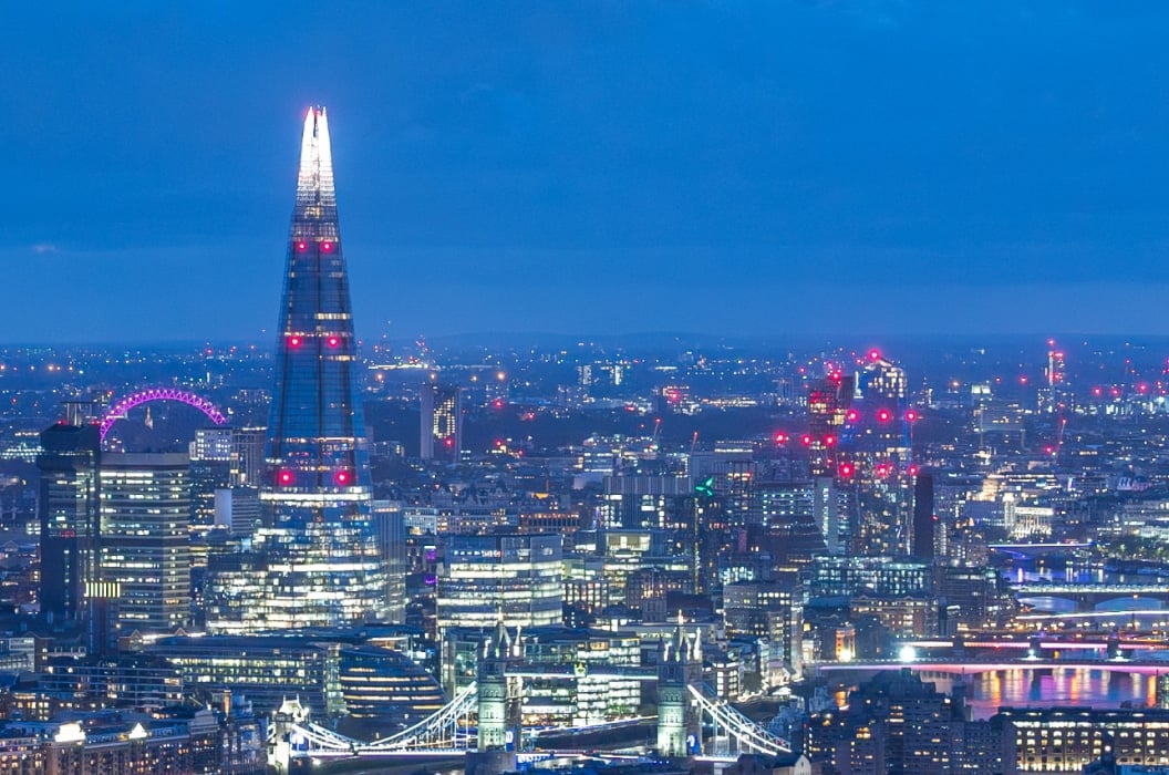 Shard night skyline