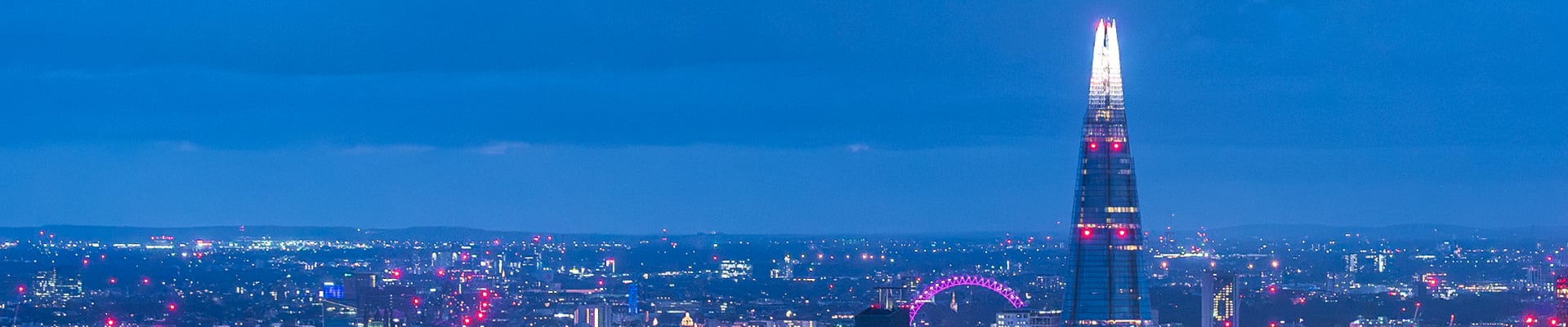 The Shard skyline viewed from the outdoor platform