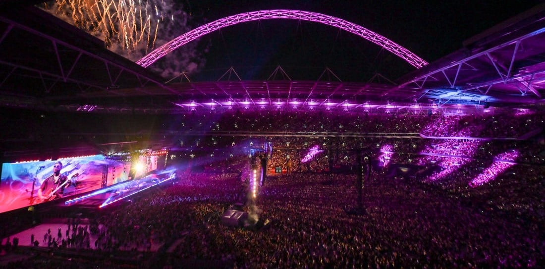 Wembley Stadium scene for a matchday tour