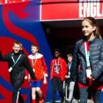 Players’ tunnel inside Wembley Stadium