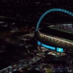 Wembley Stadium seen from above