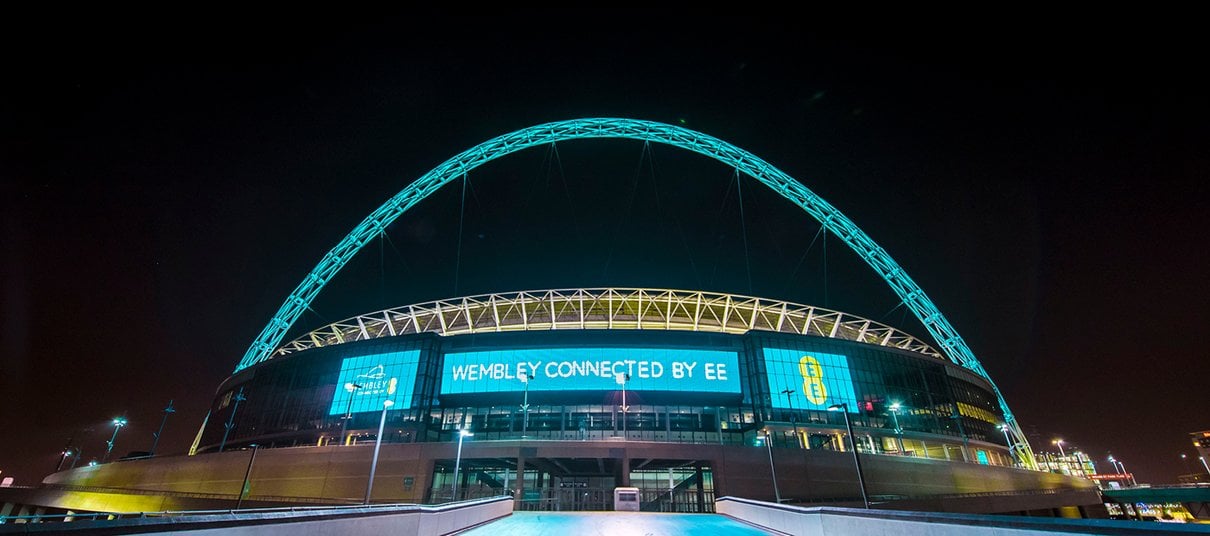 Exterior view of Wembley Stadium