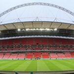 Interior view of Wembley Stadium
