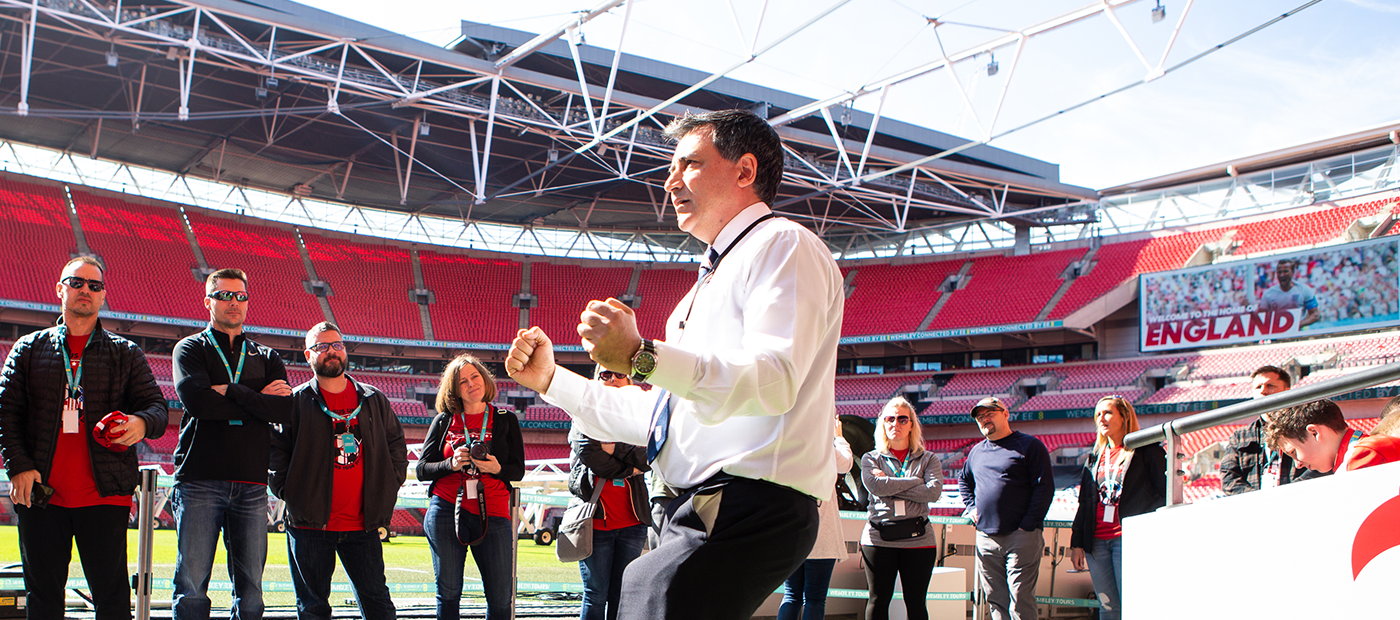 Wembley VIP tour setting